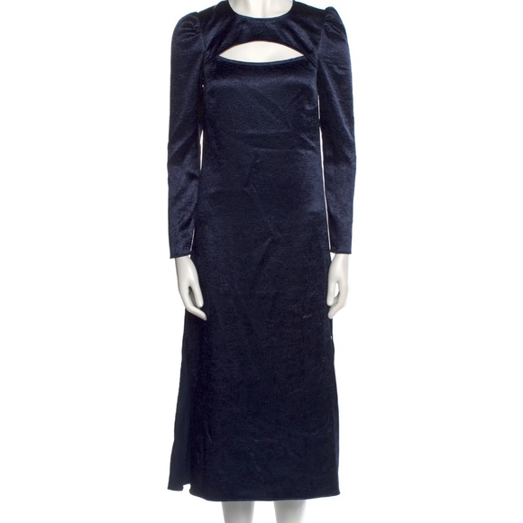 NWT Baum Und Pferdgarten Aneto Long Sleeve Shift Dress in Navy Blue - size 2 - Picture 5 of 7